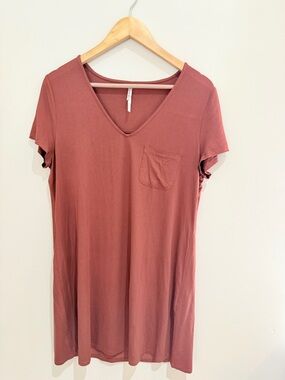 Soma COOL NIGHTS Short Sleeve Sleepshirt Dusty Rose Medium